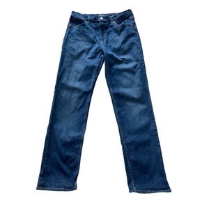 Gap Wmn’s 12/31 High Rise 90’s Straight Dark Wash Jeans Y2K‎ Minimalist Classic